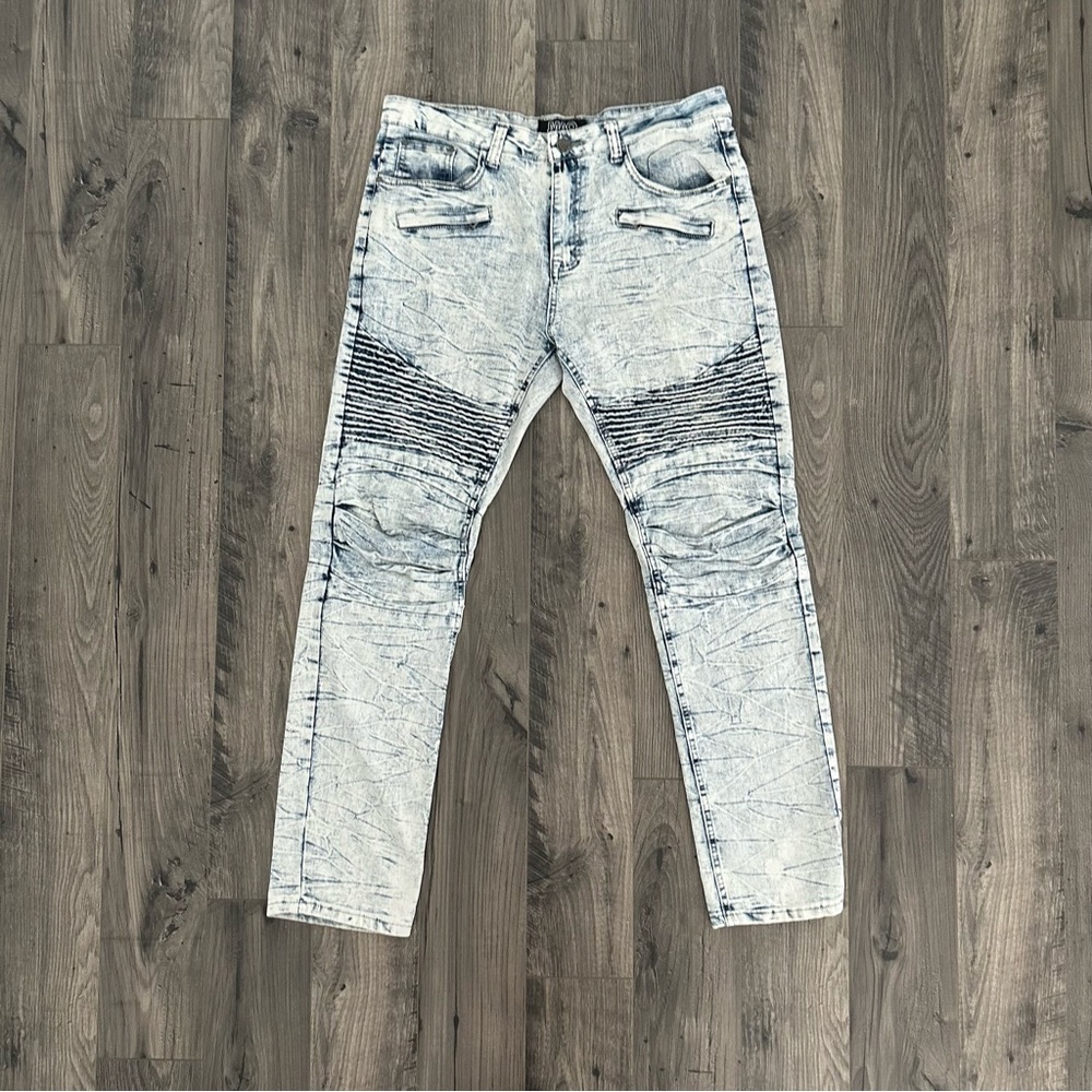AAO Men’s Light Wash Skinny Jeans 34x32